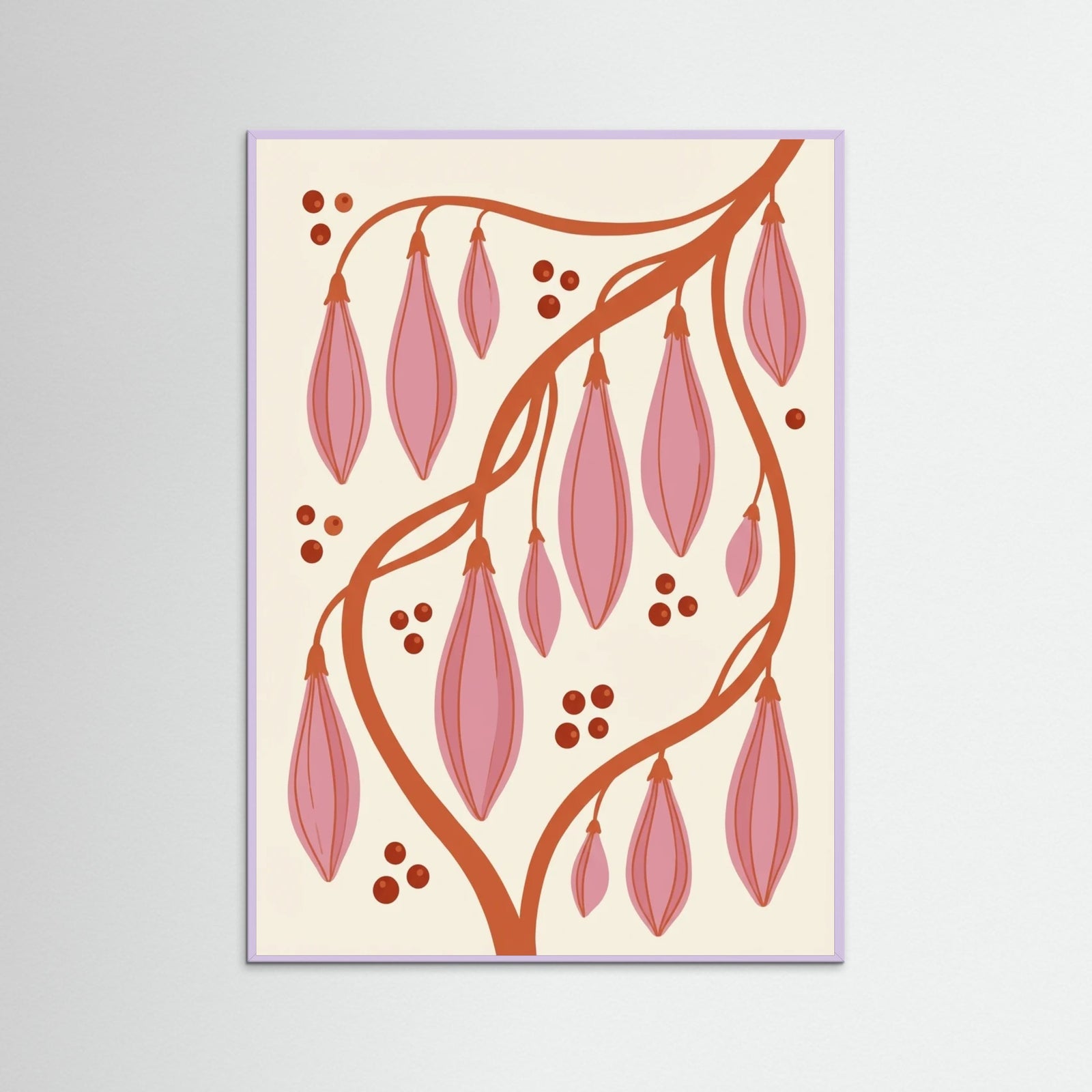 Lilac Wood Retro Blooms