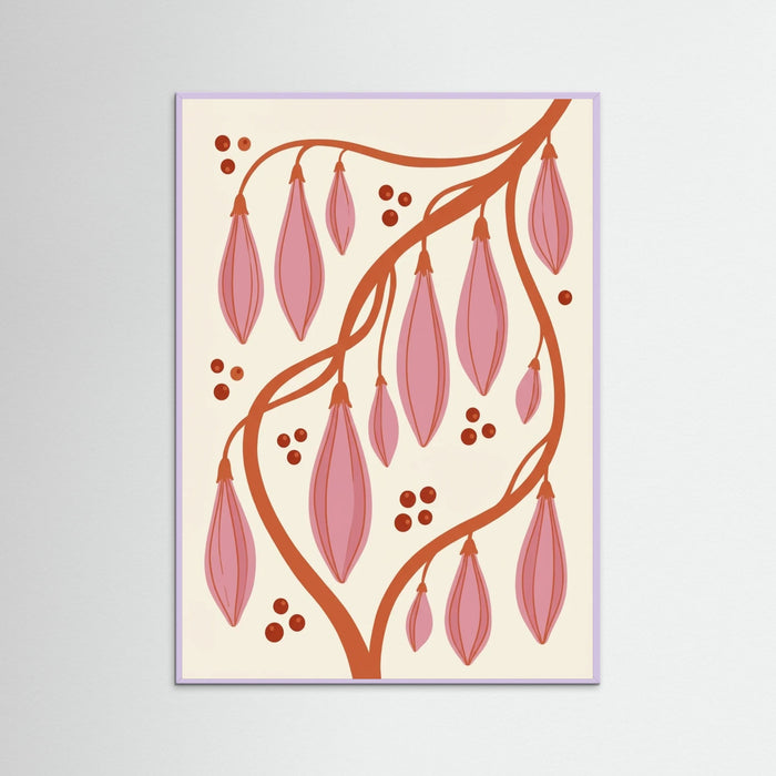 Lilac Wood Retro Blooms