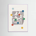 Retro Dots and Paper Poster – plakat og kunsttryk