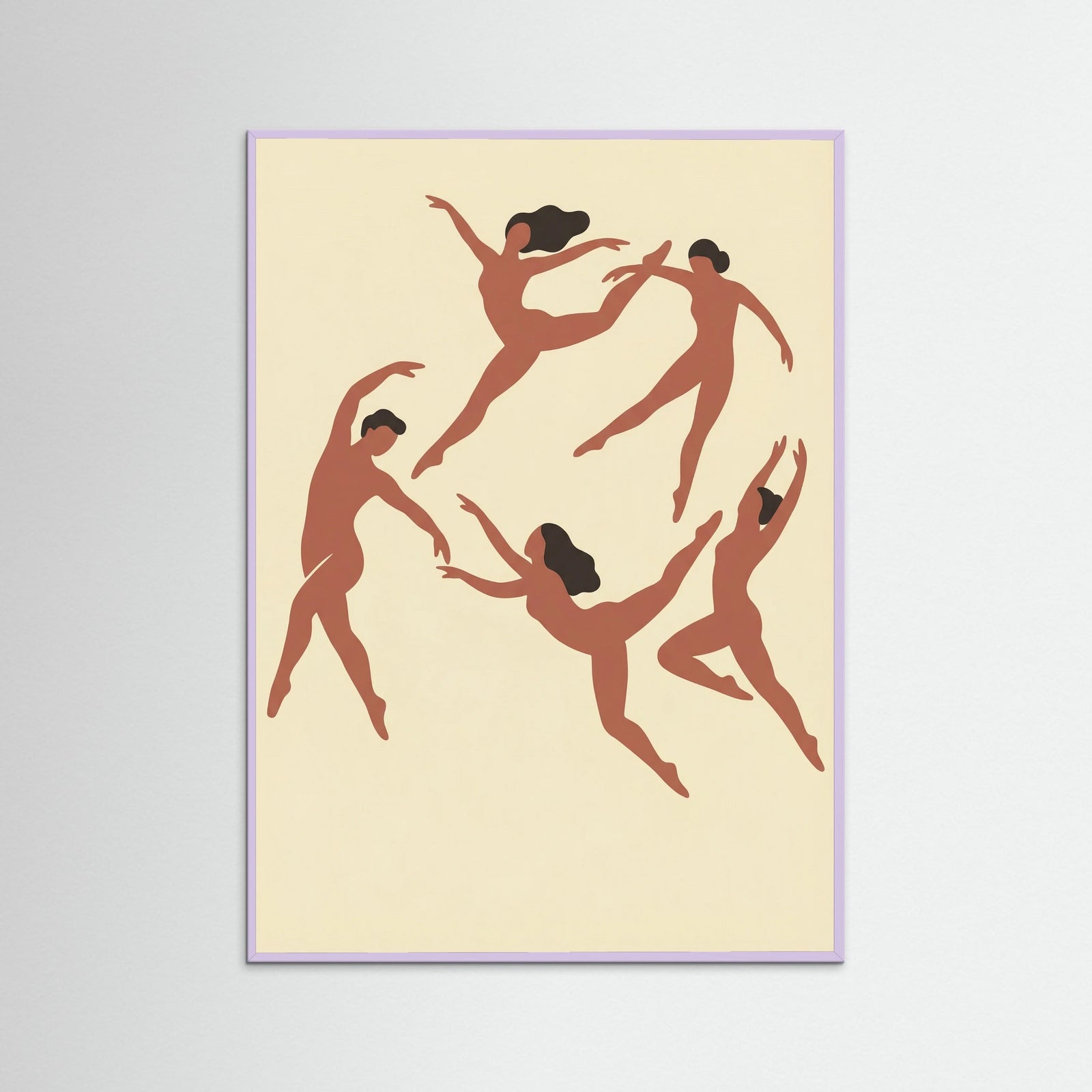 Lilac Wood Rhythmic Human Forms