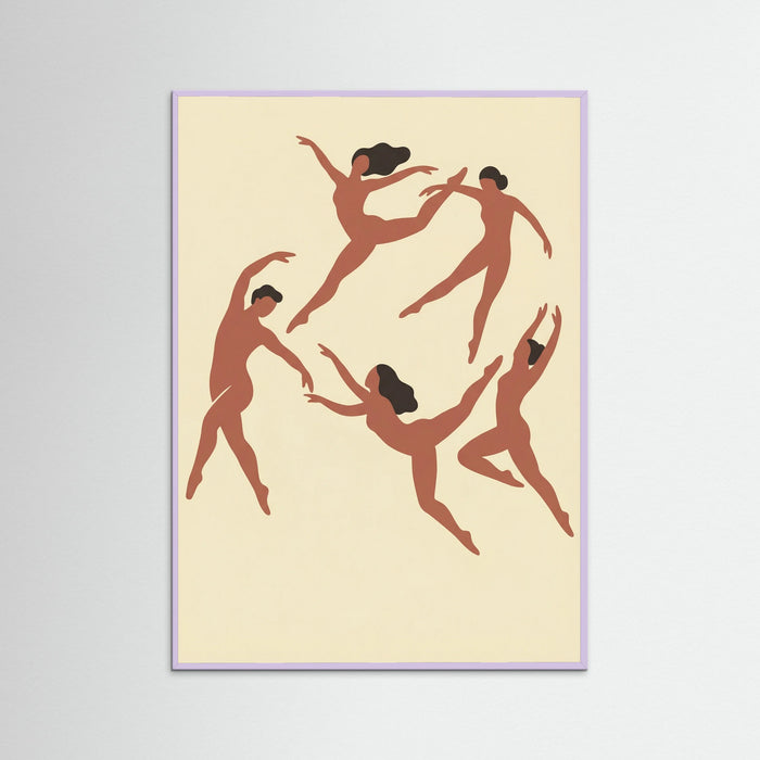 Lilac Wood Rhythmic Human Forms
