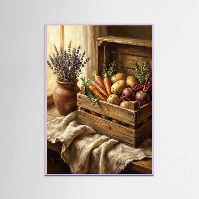 Lilac Wood Rustic Harvest Table