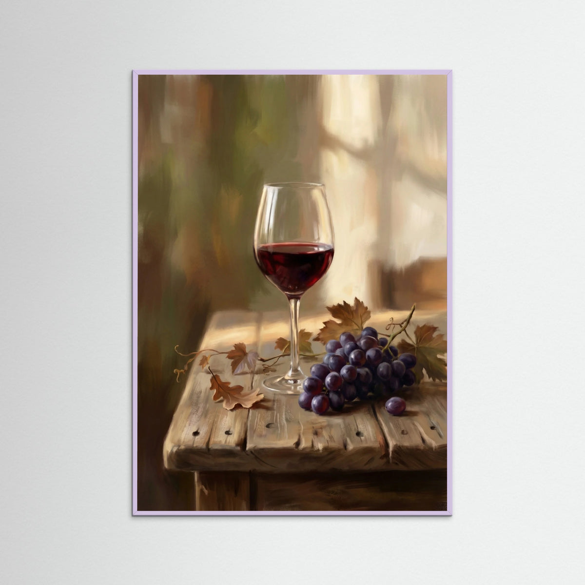 Lilac Wood Rustic Wine Serenity