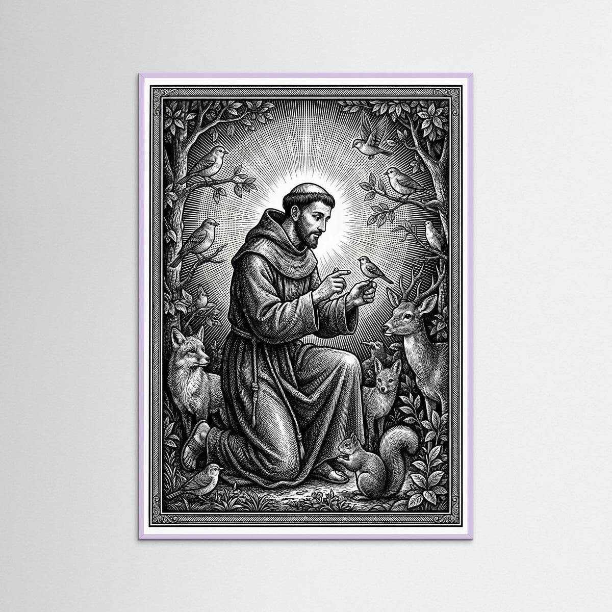 Lilac Wood Sacred Guadalupe Vision