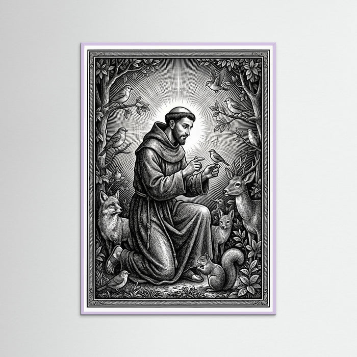 Lilac Wood Sacred Guadalupe Vision