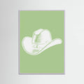 Plakat Sage Green Cowboy Hat – plakat i druk artystyczny