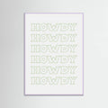 Plakat Sage Green Howdy – plakat i druk artystyczny