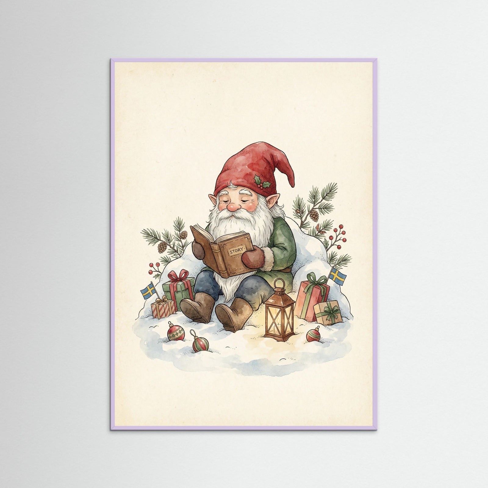 Lilac Wood Scandinavian Holiday Gnomes
