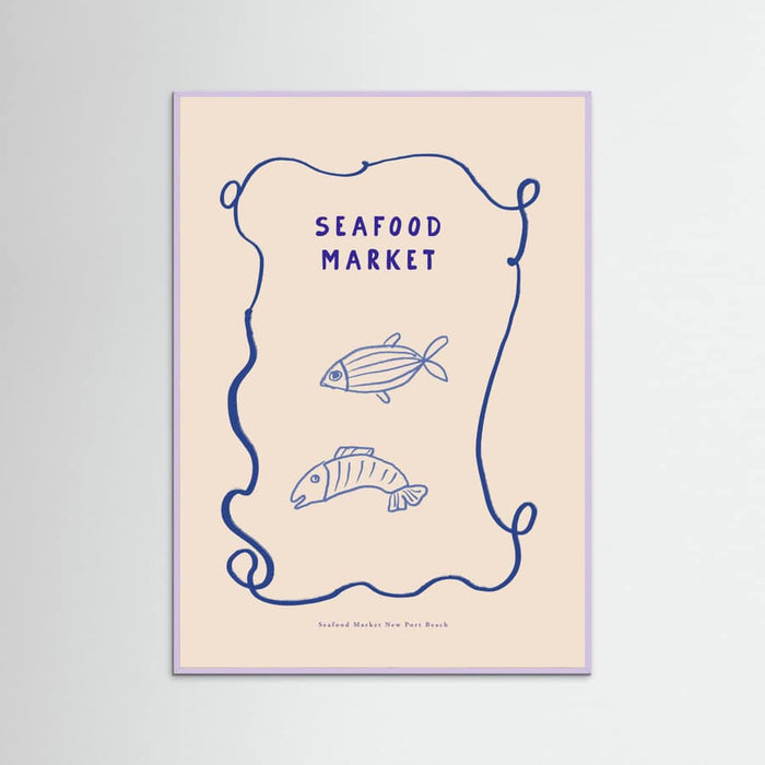 Seafoodmarket -juliste – juliste ja taidepainatus