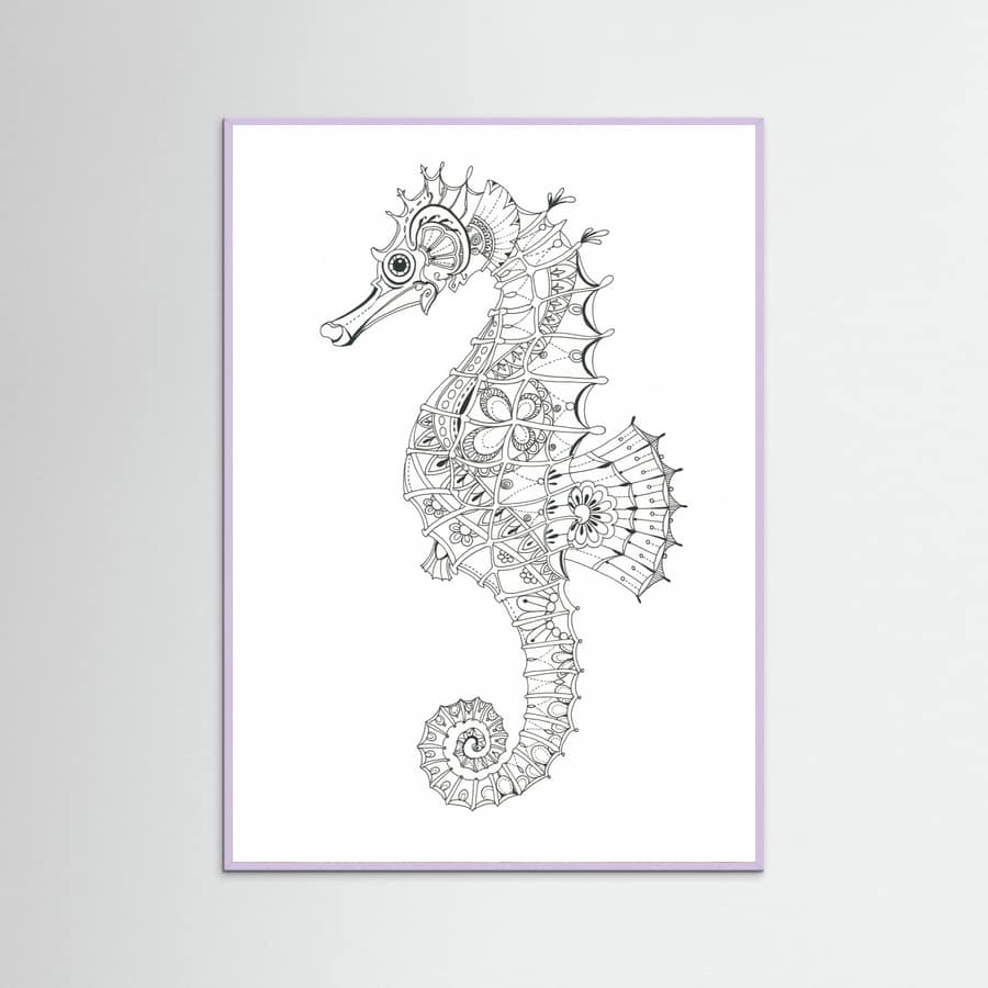 Seahorse 3 Poster – plakat og kunsttryk