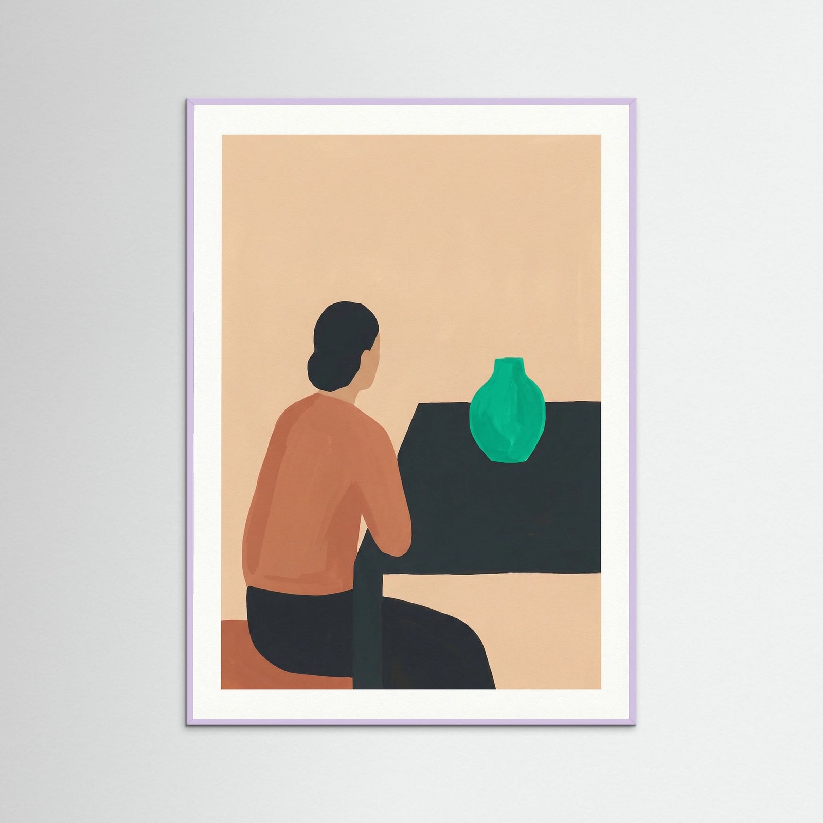 Lilac Wood Seated Calm