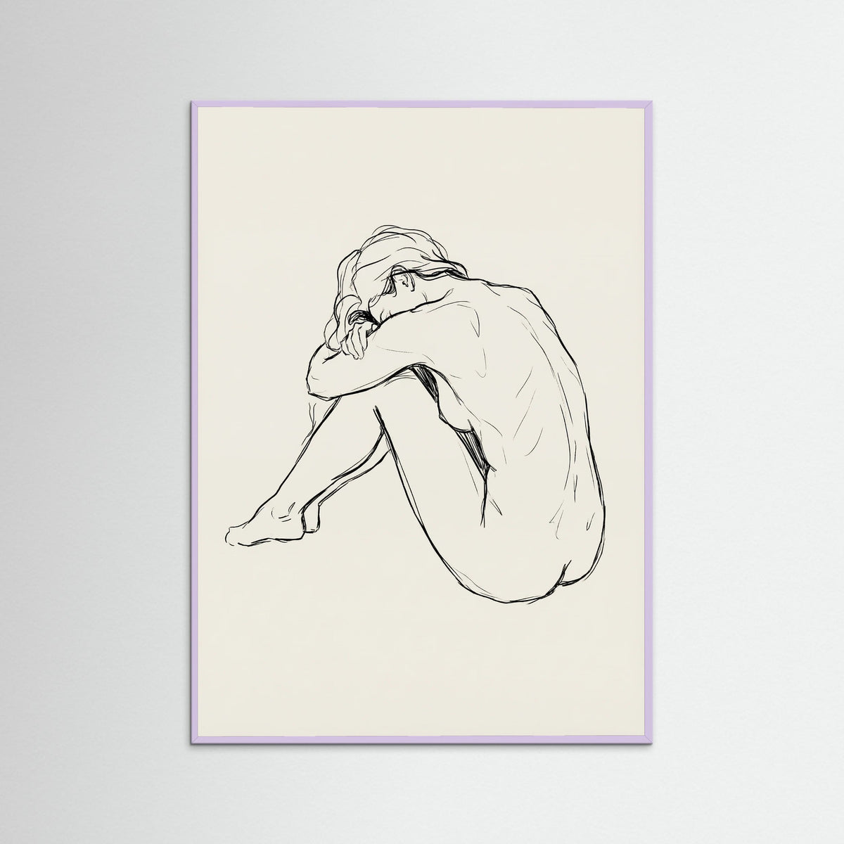 Lilac Wood Seated Contemplation