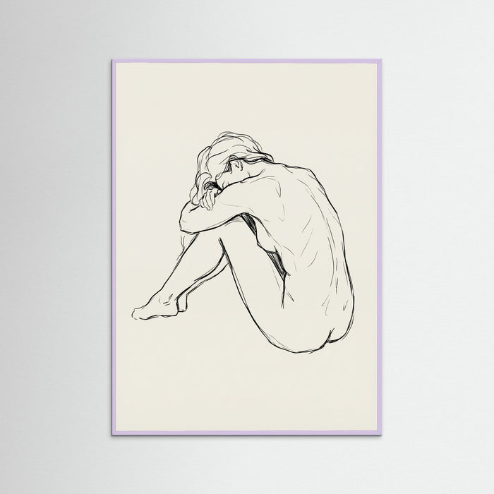 Lilac Wood Seated Contemplation
