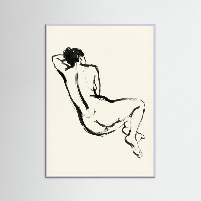 Lilac Wood Seated Form