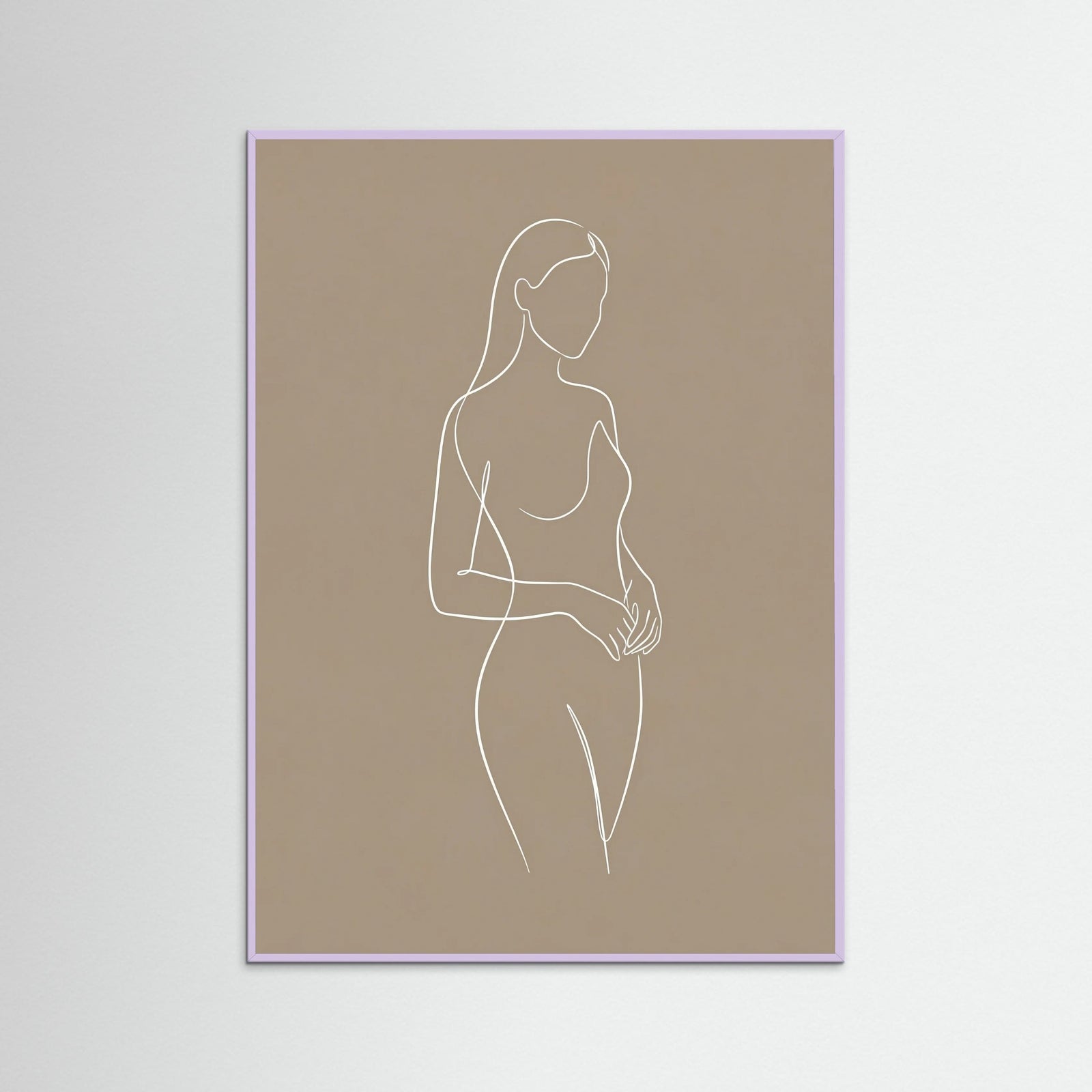 Lilac Wood Seated Serenity Beige