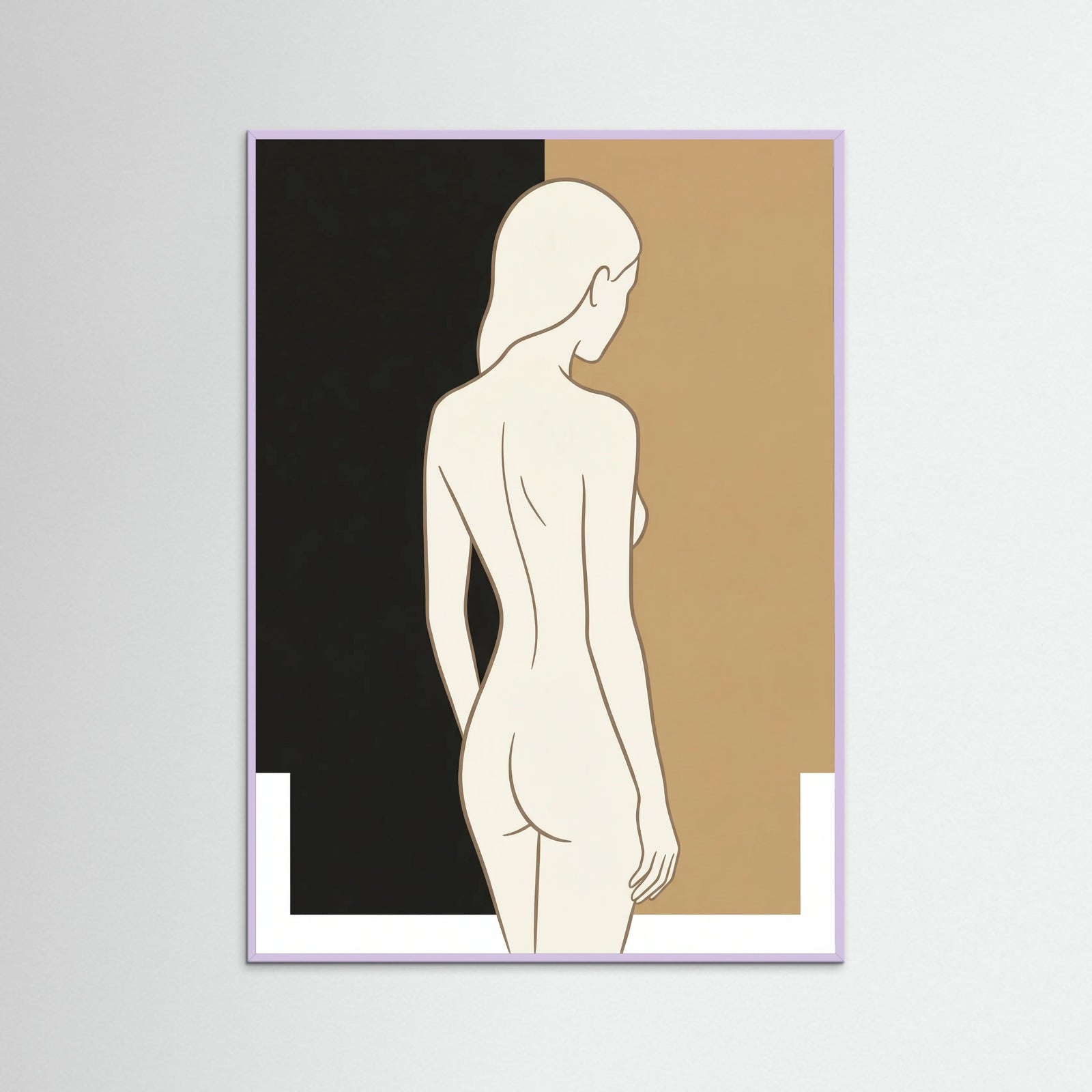 Lilac Wood Seated Serenity Beige