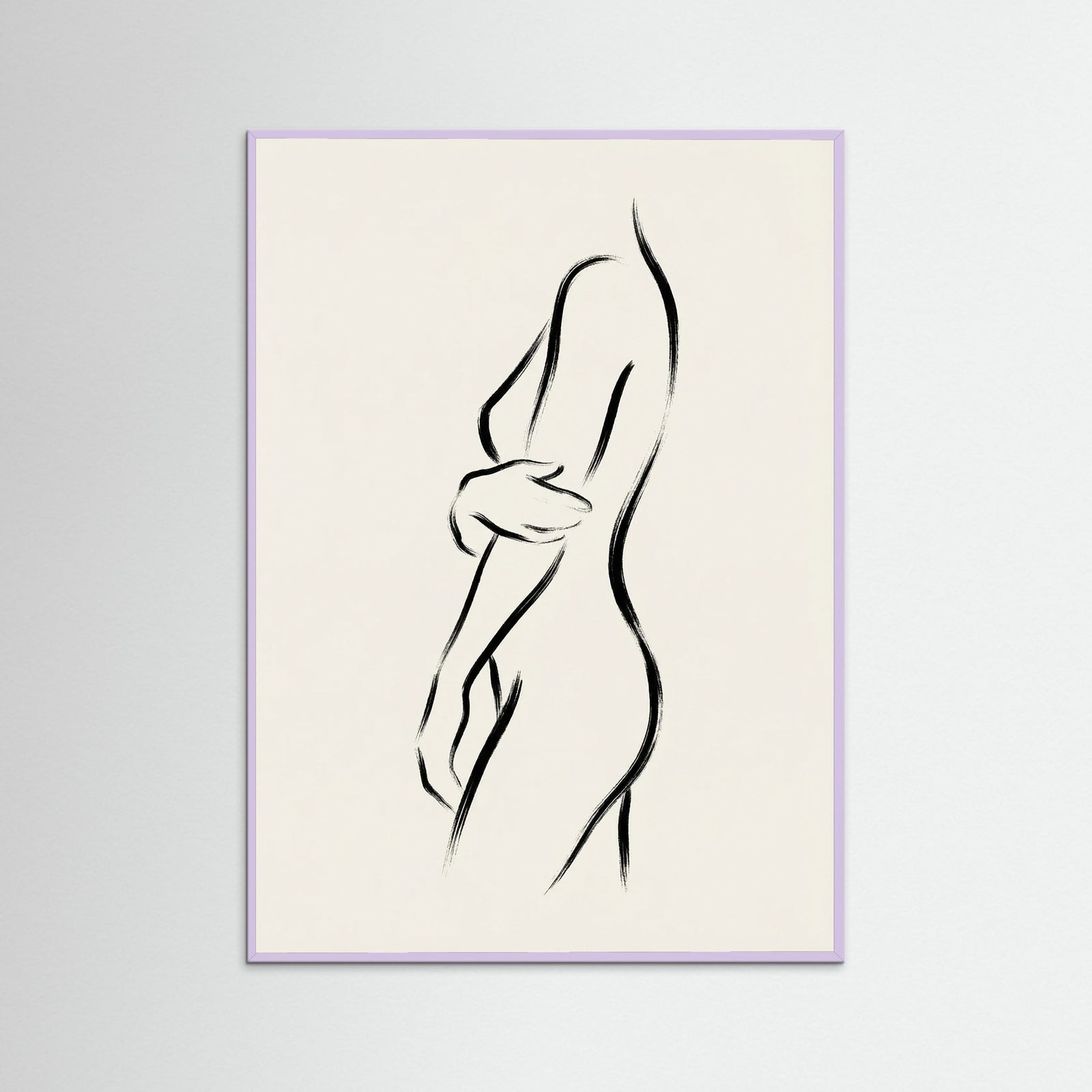 Lilac Wood Seated Silhouette