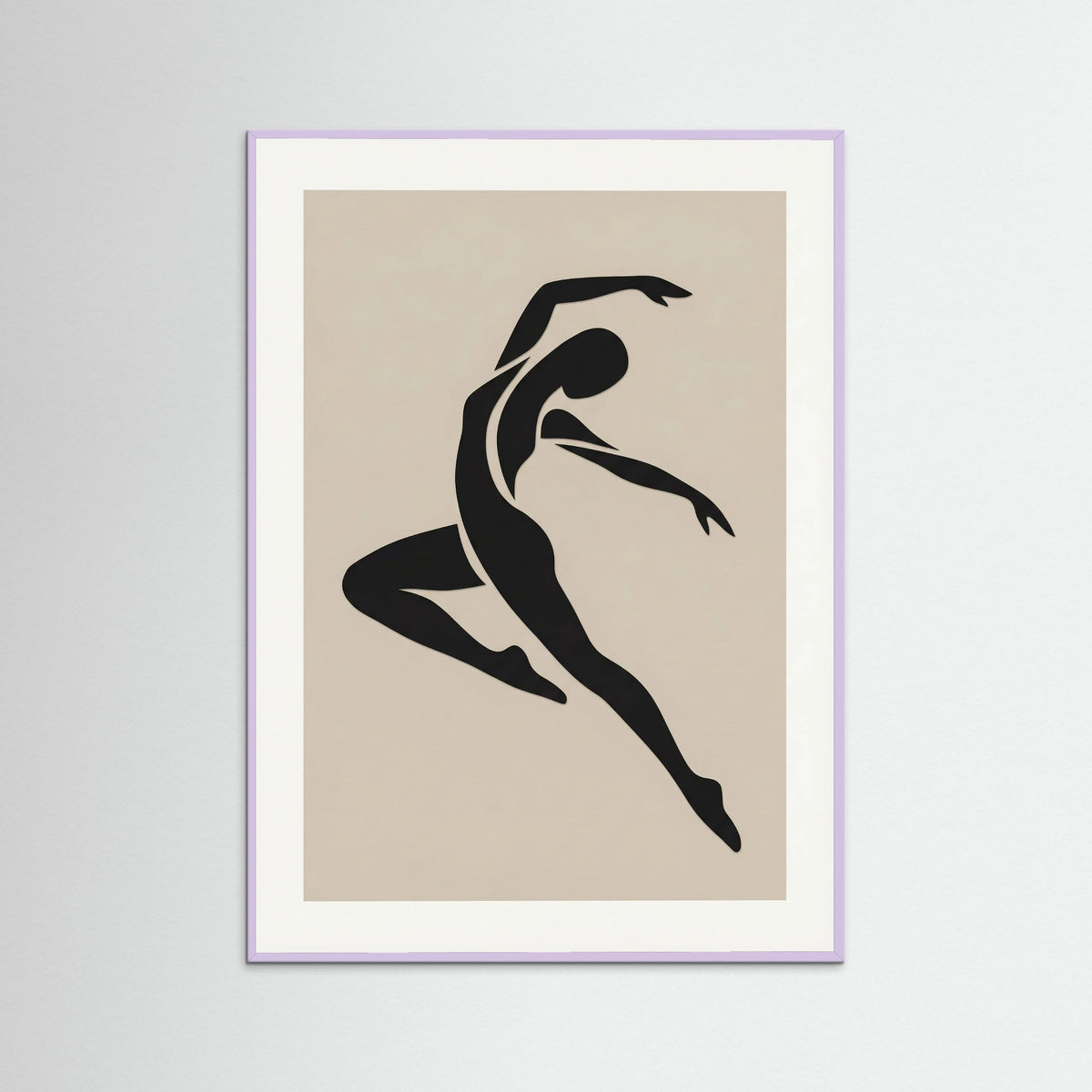 Lilac Wood Seated Silhouette