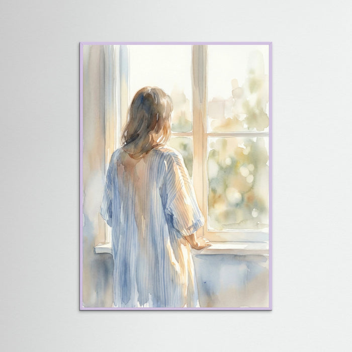 Lilac Wood Seated Stripes