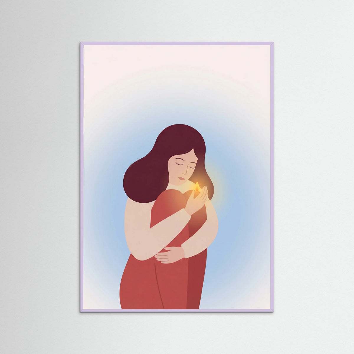 Lilac Wood Self Embrace