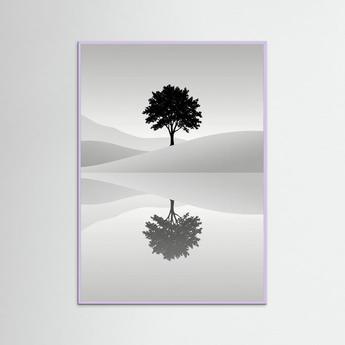 Lilac Wood Serene Reflection