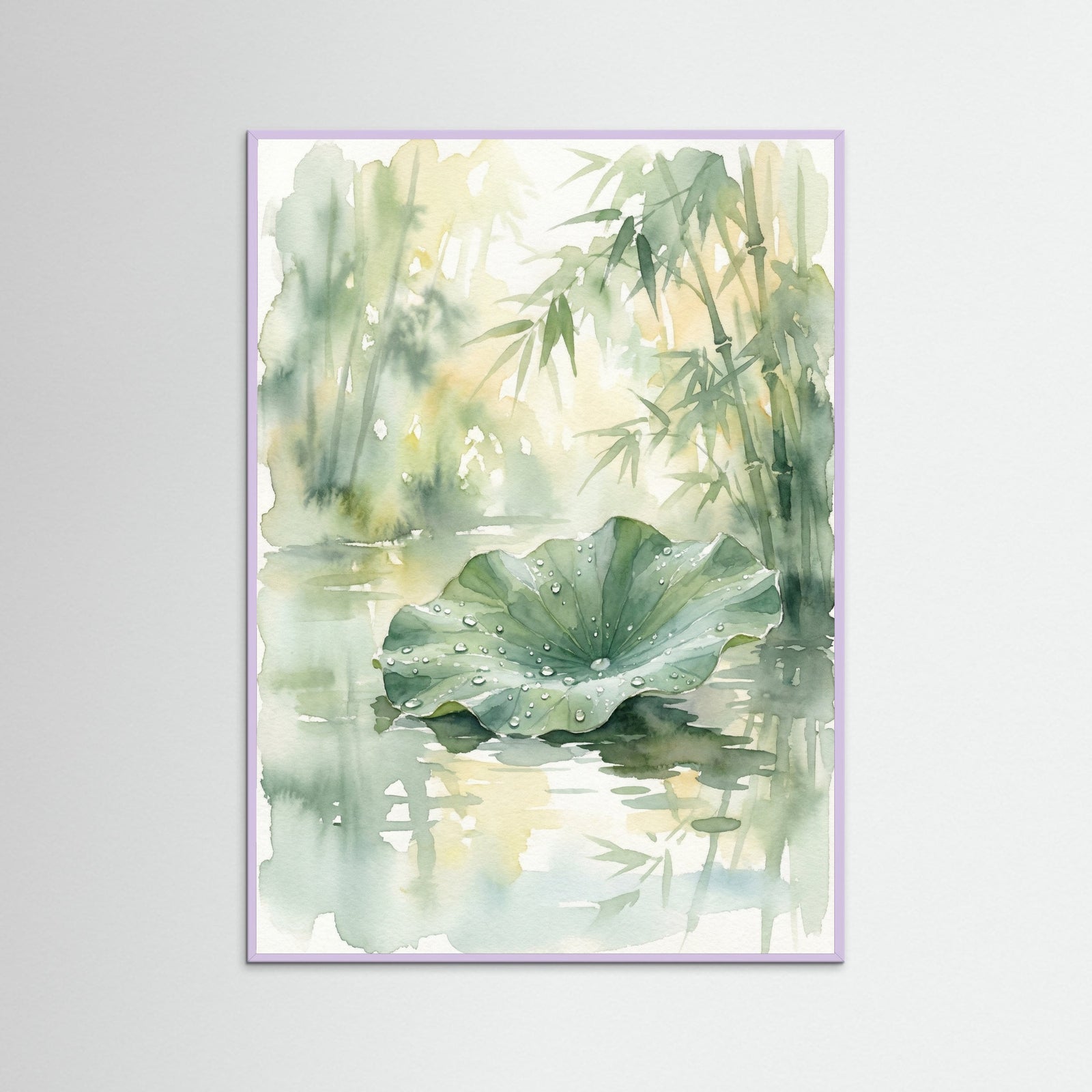 Lilac Wood Serene Water Lilies