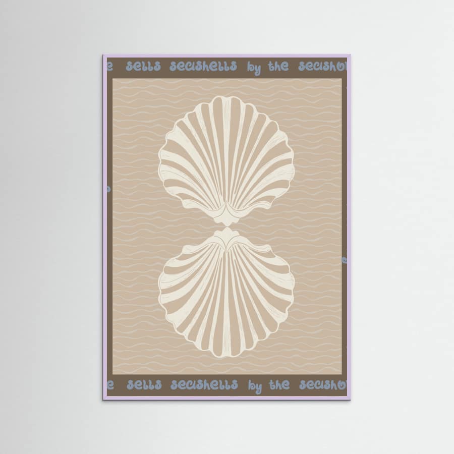 She sells seashells Poster – poster and art print