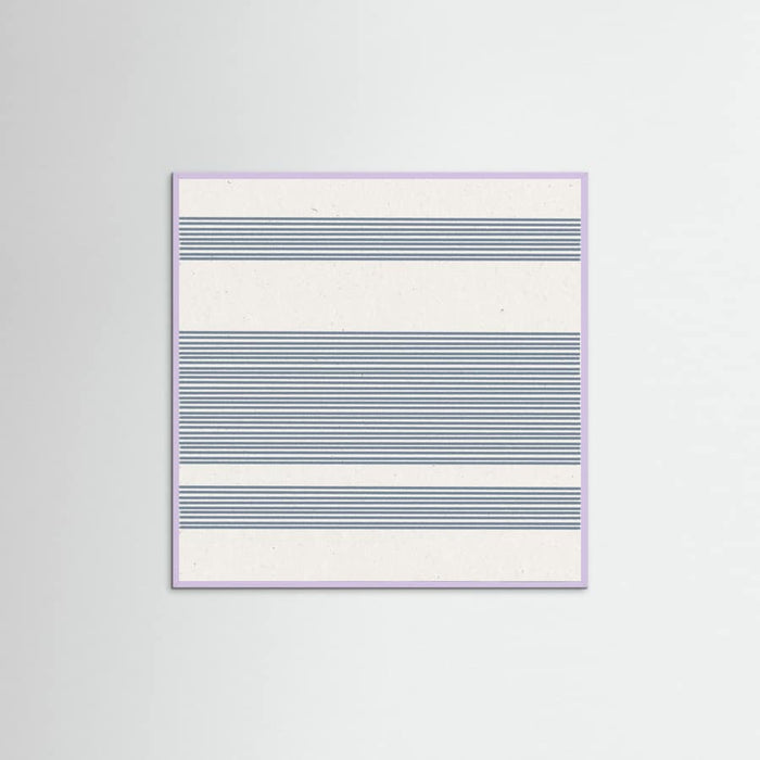 Simple Blue Lines Pattern Poster – poster en kunstdruk