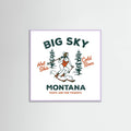 Lilac Wood Ski Big Sky Montana: Pants Are For Tourists Poster