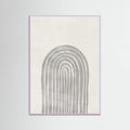 Soft Gray Rainbow Arch Poster – plakat og kunsttryk