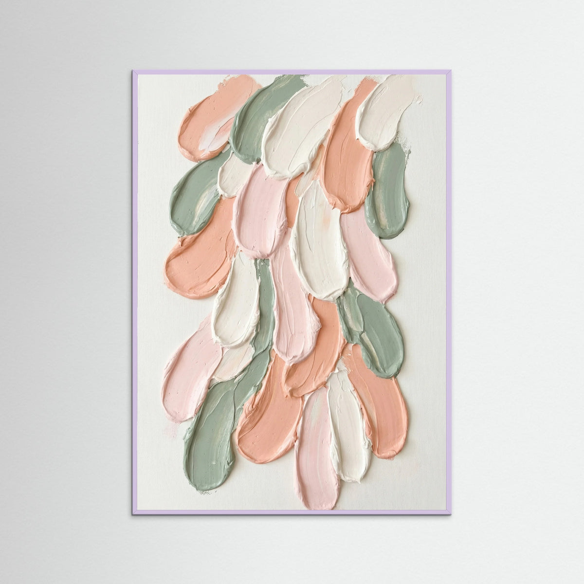 Lilac Wood Soft Impasto Blooms