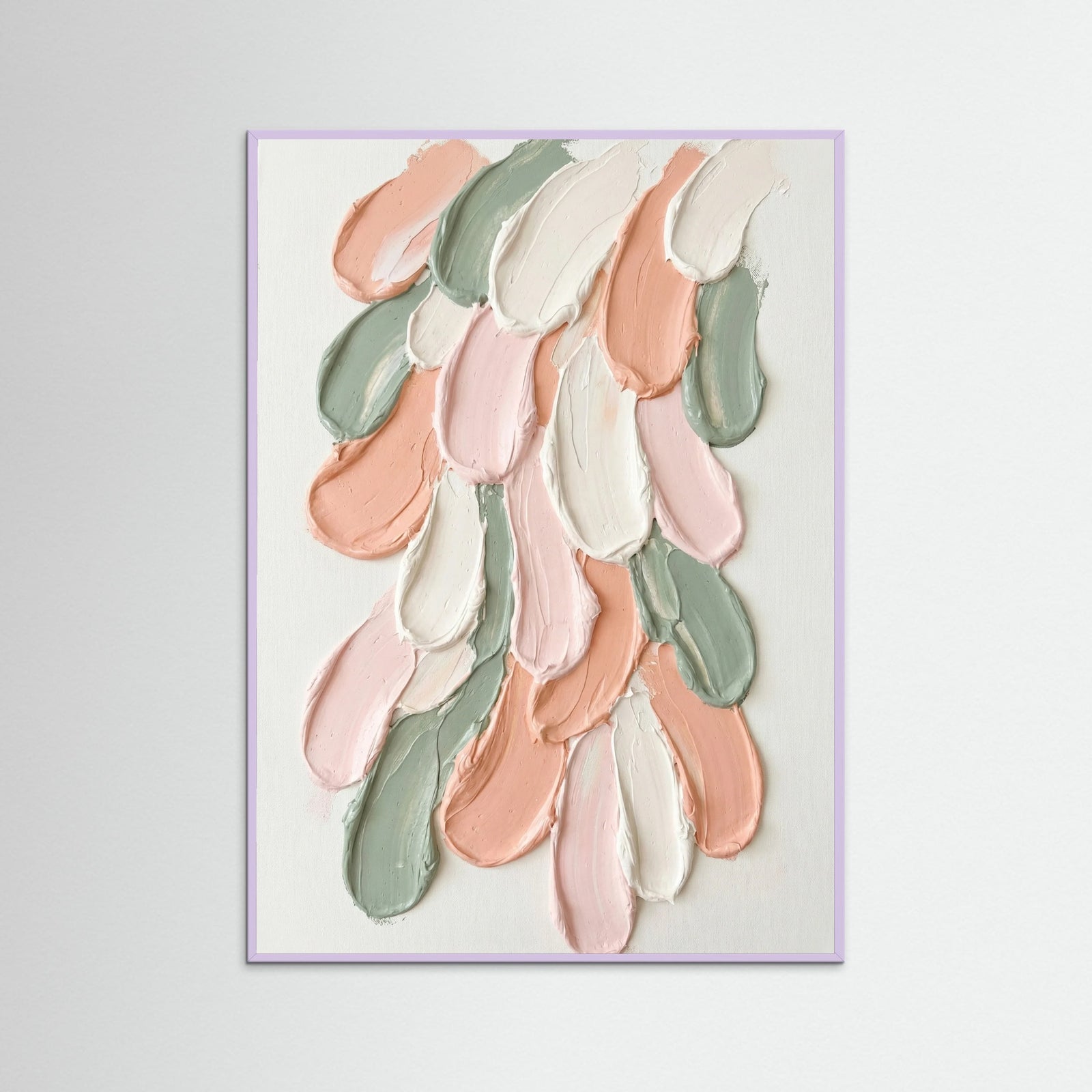 Lilac Wood Soft Impasto Blooms