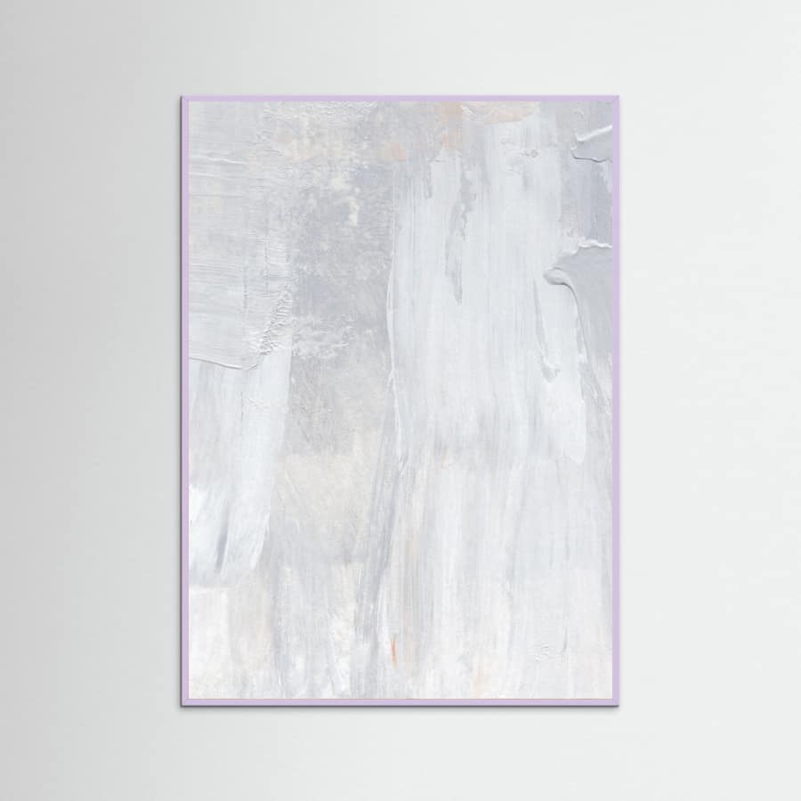 Soft Muted Gray Brushstrokes Poster – Poster und Kunstdruck