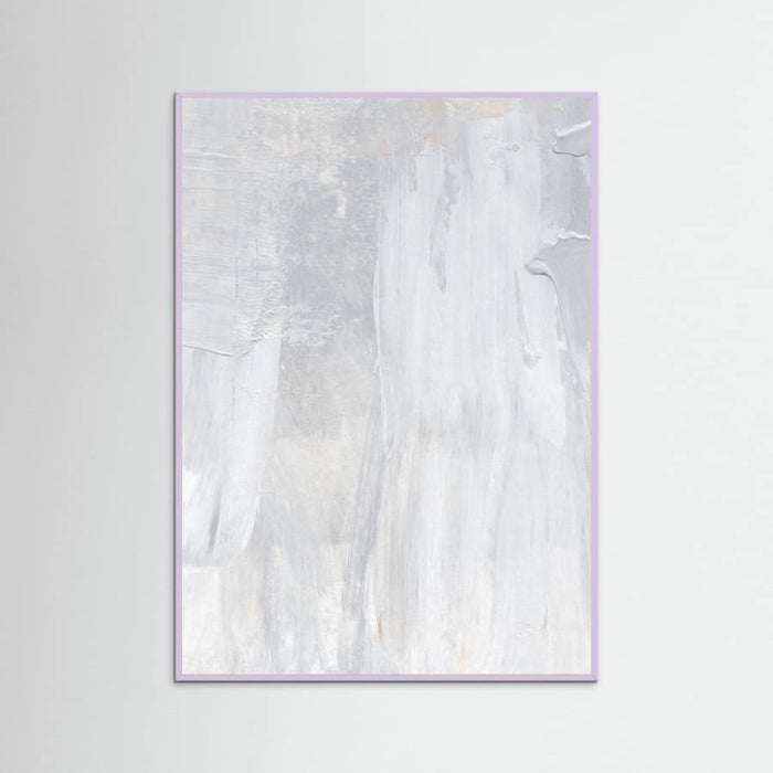 Soft Muted Gray Brushstrokes Poster – Poster und Kunstdruck