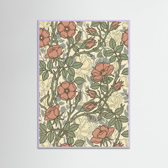 Lilac Wood Soft Sunflower Pattern