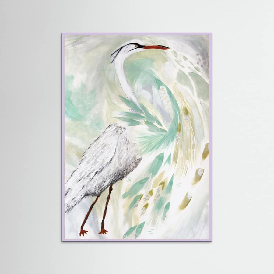 Spring Egret Poster – poster och konsttryck