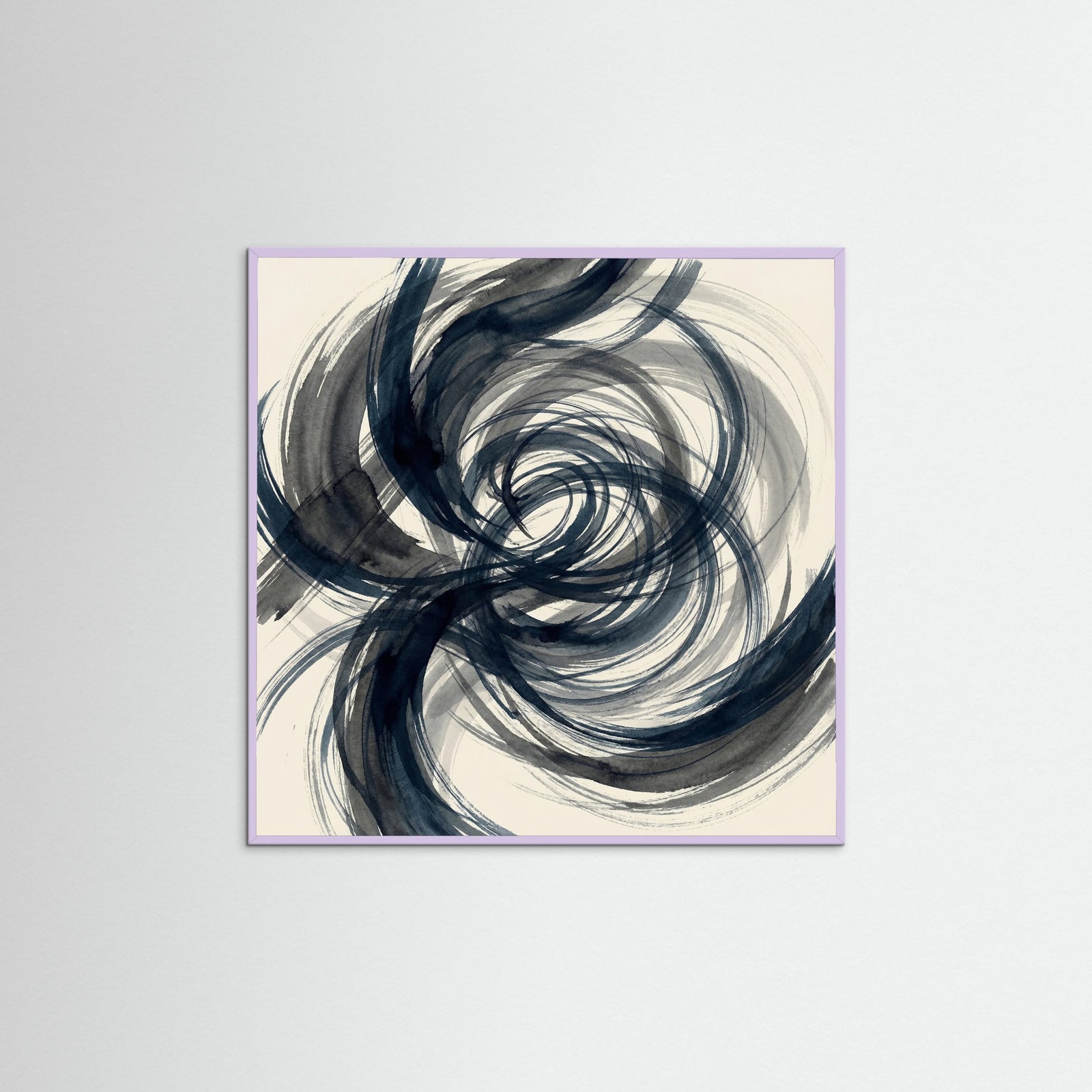 Lilac Wood Square Abstract Structure