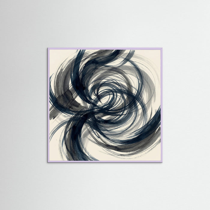 Lilac Wood Square Abstract Structure