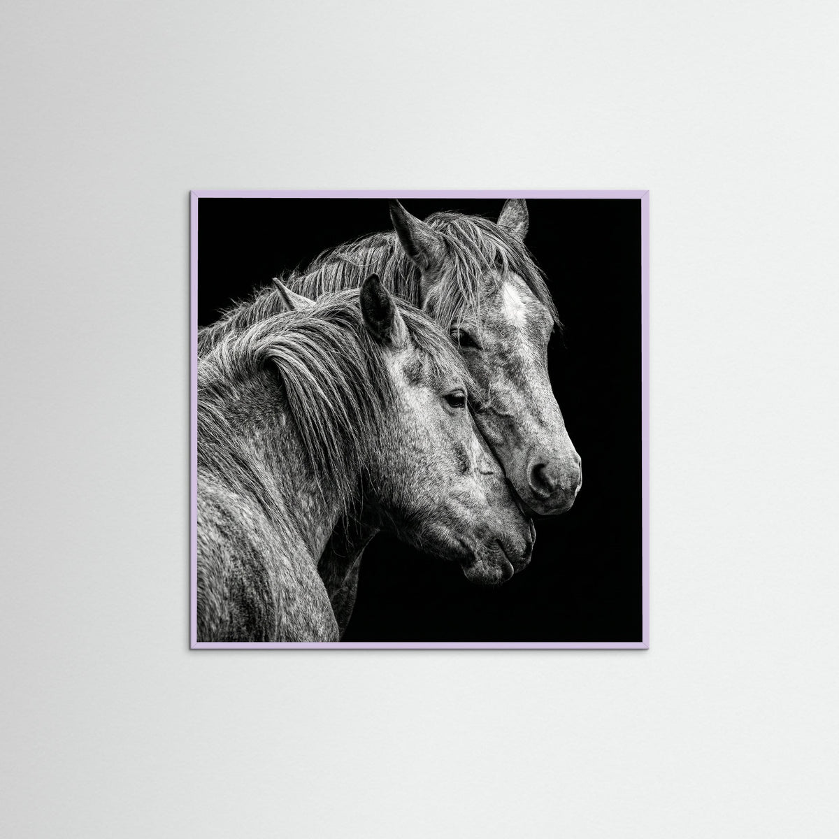 Lilac Wood Square Avian Embrace