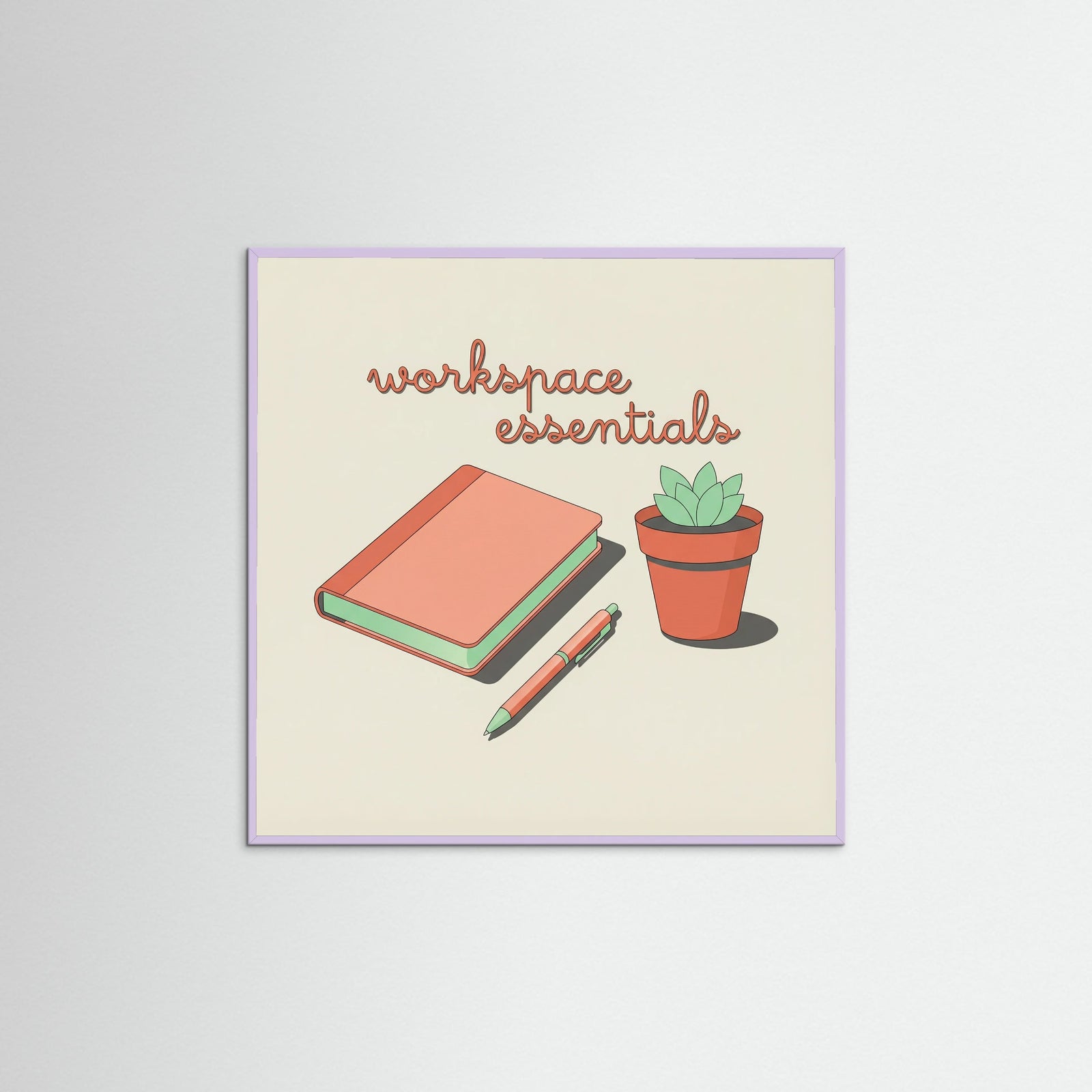 Lilac Wood Square Bathroom Essentials Beige