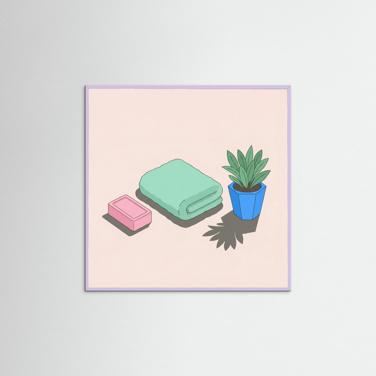 Lilac Wood Square Bathroom Essentials