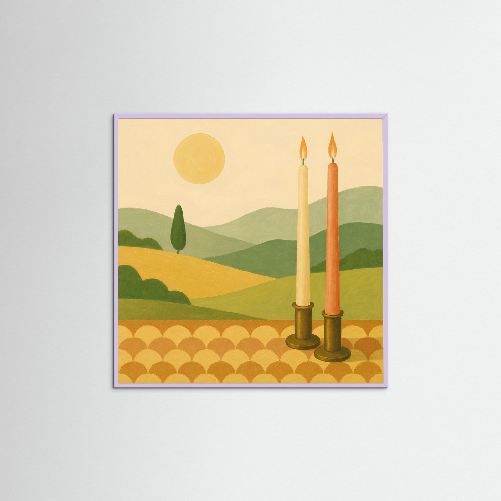 Lilac Wood Square Blooming Huescape