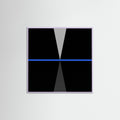 Lilac Wood Square Blue Aperture