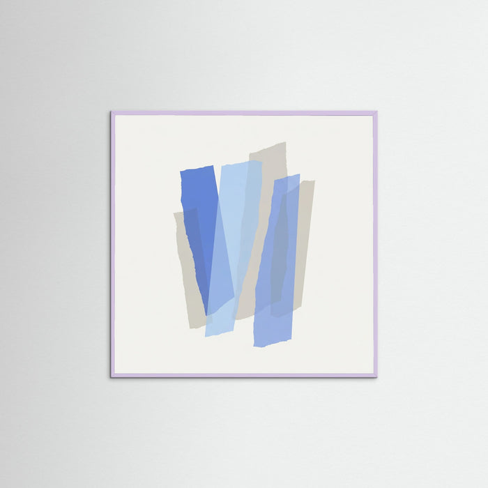 Lilac Wood Square Blue Intersections