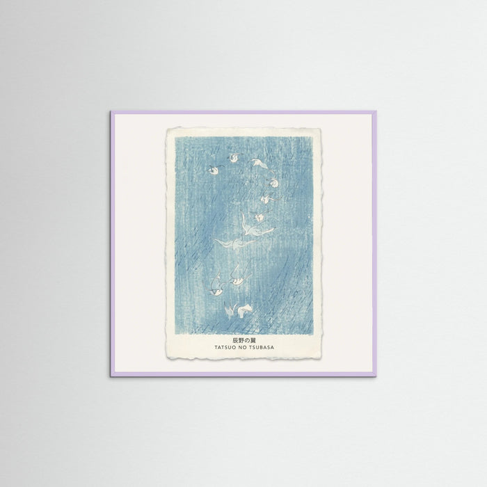 Lilac Wood Square Blue Winged Ascent
