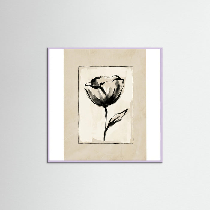 Lilac Wood Square Botanical Sketch