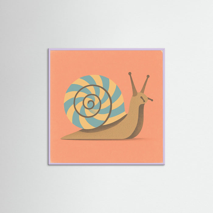 Lilac Wood Square Candy Snail