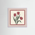Lilac Wood Square Crimson Bloom