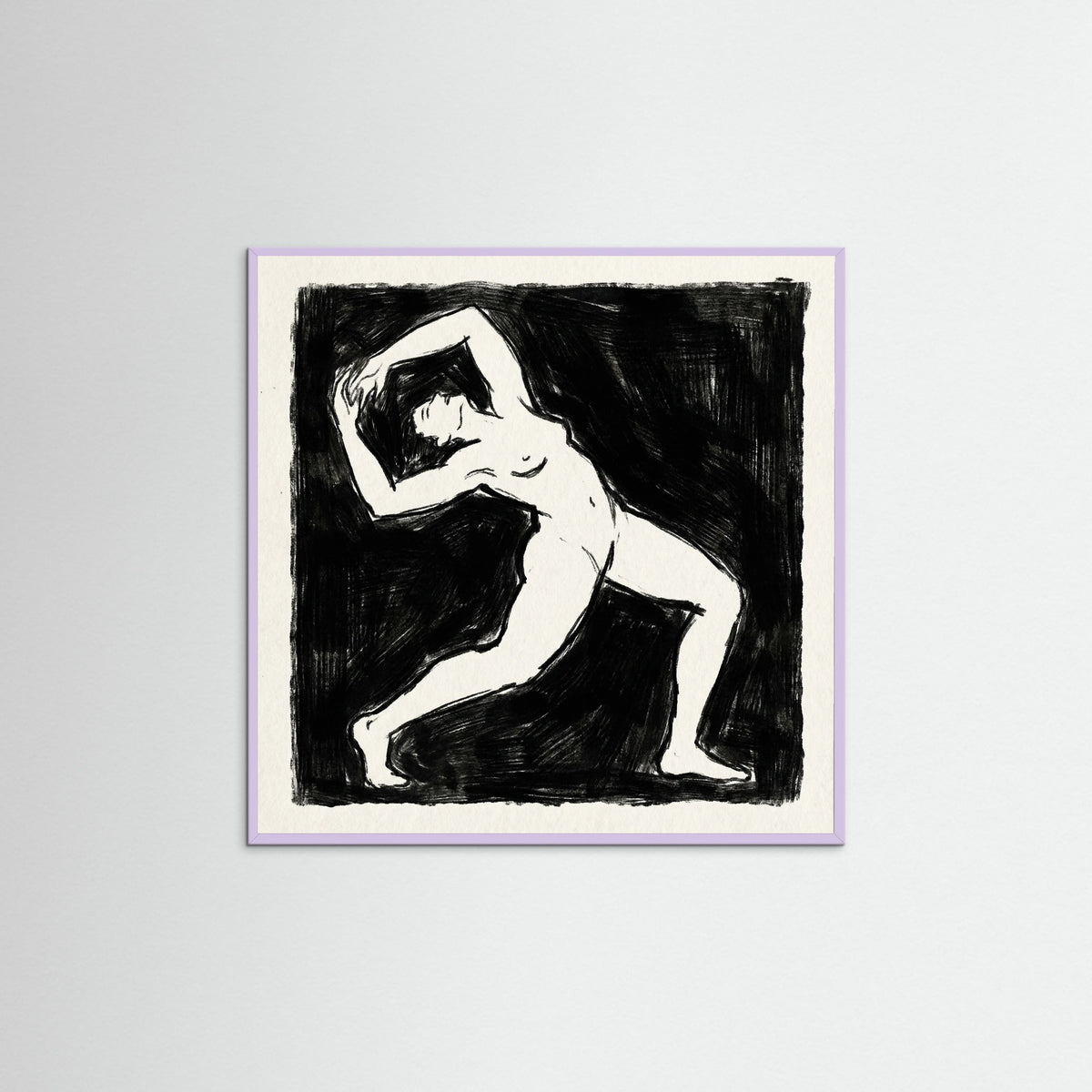 Lilac Wood Square Dark Confrontation