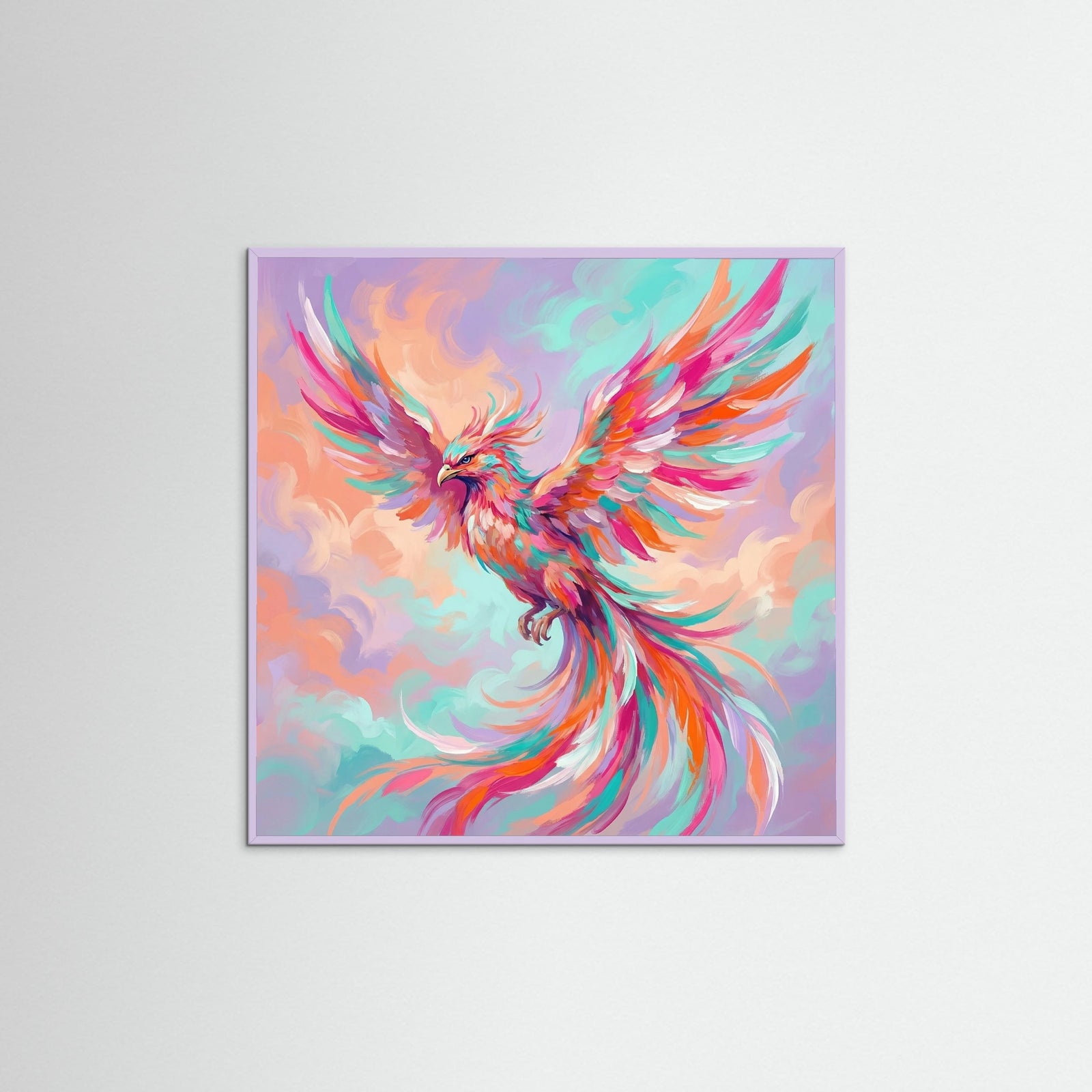 Lilac Wood Square Dreamy Unicorn Spirit